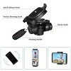 74Inch Heavy-Duty Aluminum Tripod with Dual Quick Release Plate, Phone Mount & Carrying Bag – Universal Stand for DSLR, Phones, Projectors & More - 2 of 4