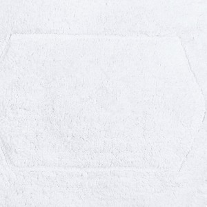 Waterford Collection Tufted Bath Rug, Extra Soft and Absorbent, Non-Slip Bath Mats, Machine Washable bath rugs for Bathroom, 2 Piece Set, White - 1 of 1