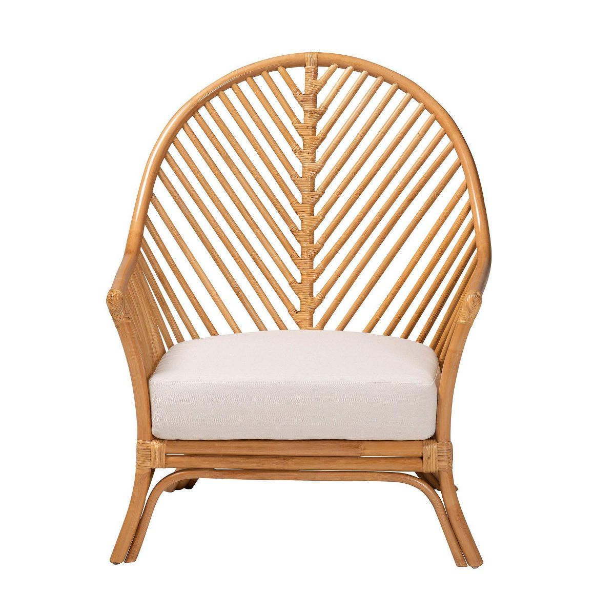 bali & pari Lisabon Rattan Arm Chair Light Honey - thumbnail 3