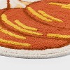 20"x23" Pumpkin Shaped Non-Slip Harvest Bath Rug Orange - Room Essentials™ - 3 of 4