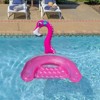 Swim Central 60" Inflatable Flamingo Swimming Pool Sling Chair Pool Float - 2 of 3