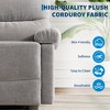 Recliner Chair for Adults, Manual Recliner with Side Pocket, Adjustable Fabric Single Sofa with Ergonomic Back Support, for Living Room, Nursery - 4 of 4