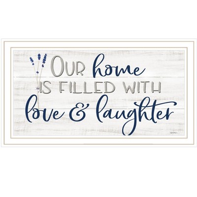 HomeRoots Our Home White Framed Print Wall Art