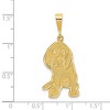 Black Bow Jewelry 14k Yellow Gold Beagle Pendant - 4 of 4