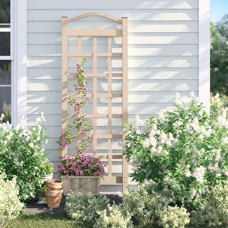 Dura-Trel Cambridge 28 by 75 Inch Indoor Outdoor Garden Trellis Plant Support for Vines and Climbing Plants, Flowers, and Vegetables, Mocha, 5 of 7