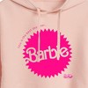 Women's - Barbie - Mattel Barbie Burst Cropped Graphic Hoodie - 2 of 3