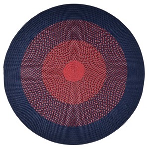 Colonial Mills Seadog Bright Area Rug - Navy Red 4x4 - 1 of 3