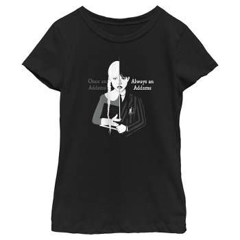 Girl's Wednesday Always an Addams T-Shirt