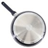 Oster Hawke Ceramic Nonstick Aluminum Frying Pan in Dark Blue - 3 of 4