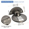 Unique Bargains Zinc Alloy Magnetic Door Stopper with Self Adhesive and Screw Mount 2 Pcs - 2 of 4