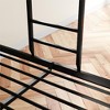 RealRooms Burleigh Full over Full Metal Bunk Bed Frame, Black - 3 of 4