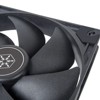 SilverStone Technology   VISTA 140 140x140x25mmBlack PBT fan blade black PBT fan frame HDB bearing 1600RPM 4pin-PWM 500mm cable - 2 of 4