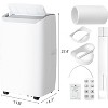 Portable Air Conditioner Cools Rooms up to 550 Sq.ft with Quiet Operation, 24 Hour Timer, Dehumidifier, LED Display and Remote Control - 4 of 4