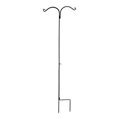 Ashman Premium Steel Ground Stake Shepherd's Hook 65 Inch Dual Sided ...