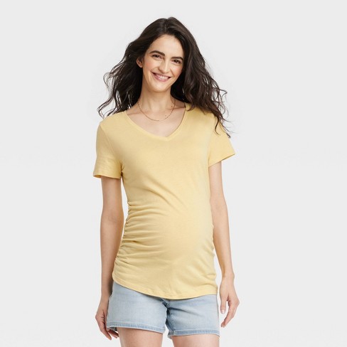 Short Sleeve Linen Button-up Maternity Shirt - Isabel Maternity By Ingrid &  Isabel™ : Target