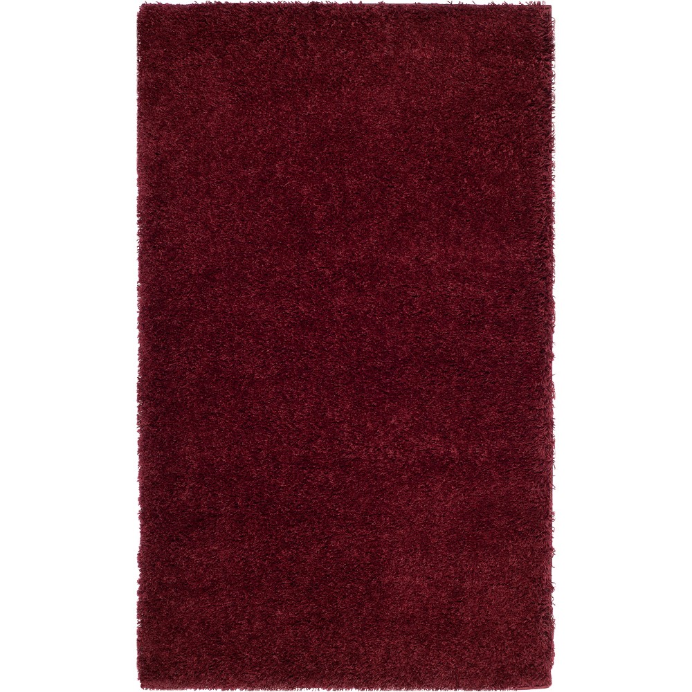 4'x6' Rayan Solid Loomed Area Rug Maroon - Safavieh