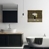 Stupell Industries Deco Style Glam Bathroom Black Framed Floater Canvas Wall Art - 2 of 4