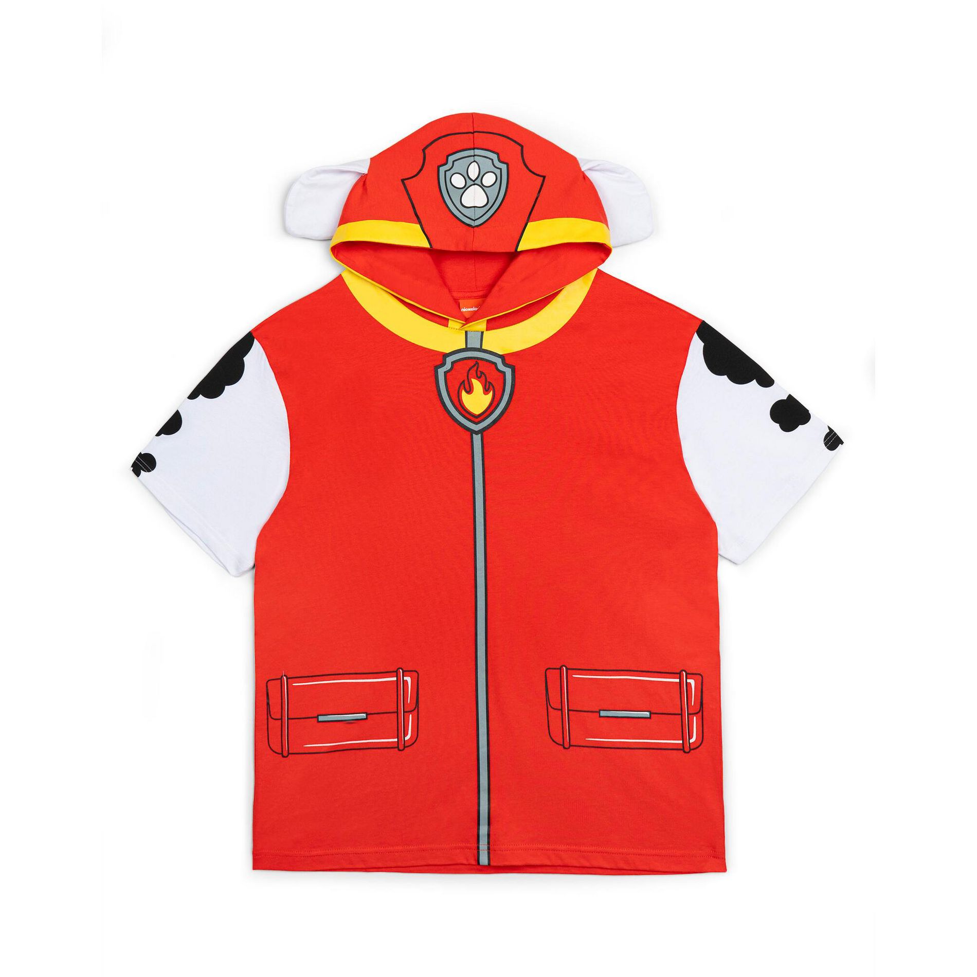 PAW Patrol Paw Marshall Mens Hooded Matching Family Cosplay T-Shirt Red Medium
