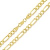 Mens 14k Gold THICK 5.5mm Figaro Chain Necklace - 2 of 3