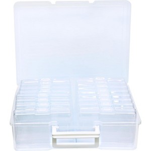 【希少品】Superfly WHITE フォトカードボックスセット 4E's Novelty 16 Pack Clear Photo Storage Box with 4x6 Photo Cases