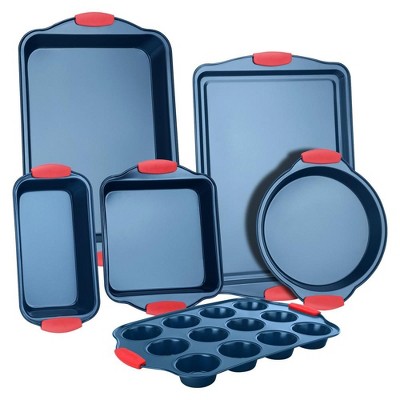 Baker's Advantage® Roshco® 5 PC Non-Stick Red Silicone Bakeware