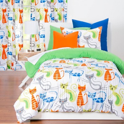 Smarty Cat Comforter Set (Twin) - Learning Linens