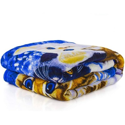 Collage Kitten 50" x 60" Fleece Throw Blanket