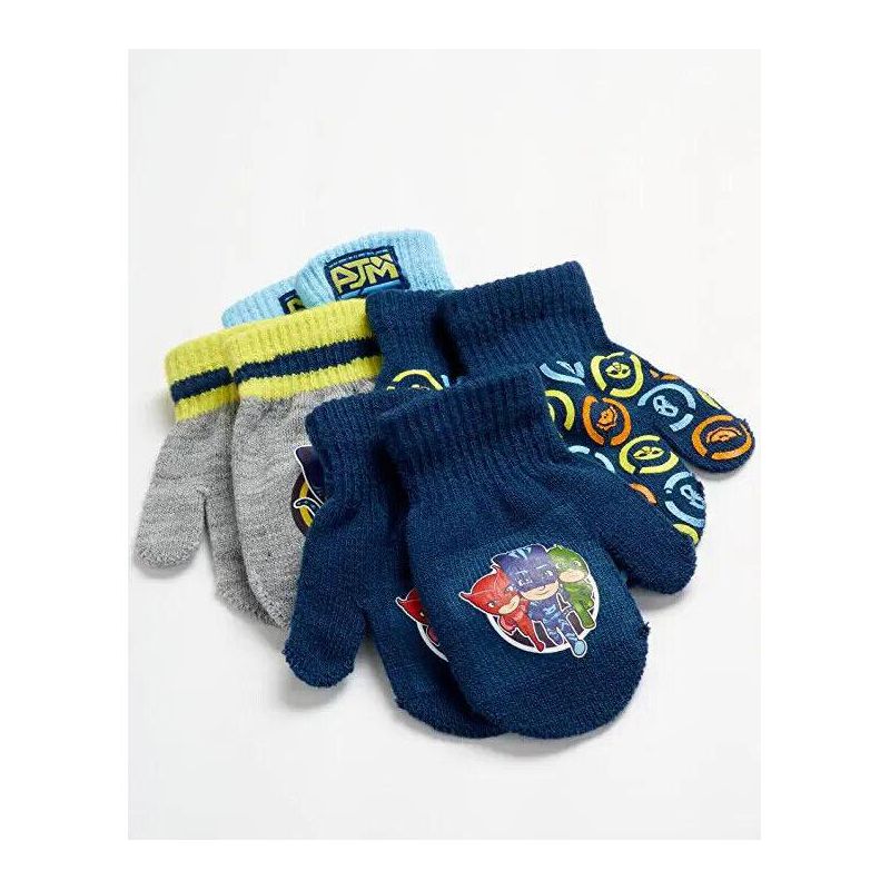 PJ Masks Boys Winter Gloves - 4 Pack PJ Masks Mittens or Gloves Set, Ages 2-7, 3 of 6