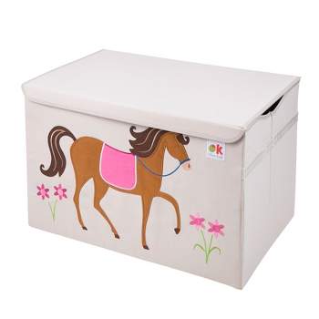 2pc Folding Kids' Toy Storage Bin Set Pink - Riverridge : Target