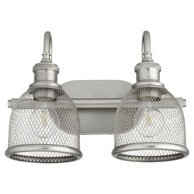 Quorum Lighting Omni 2-Light Satin Nickel Wall Sconce