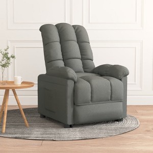 VidaXL Recliner Dark Gray Fabric - 1 of 4