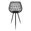 Kate and Laurel Jodette  Metal Freestanding Planter, 13x13x24, Black - 2 of 4