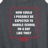 Women's - Ferris Bueller's Day Off - How Could I Possibly Graphic Racerback Tank - 2 of 4