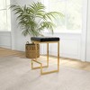 TiramisuBest Waterfall Entryway Bench - Beige Wood & Fabric, 52"W, 17.5x52x18 Inches - 2 of 4