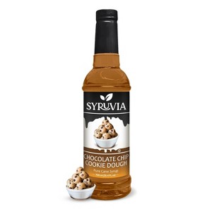 Syruvia Chocolate Chip Cookie Dough Syrup - 25.4 fl oz. Premium Flavoring Syrup For Coffee - 1 of 4