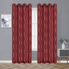 Kate Aurora 2 Piece Clarabelle Embroidered Lattice Matte Sheer Grommet Top Curtain Panels - 84 In. Long - 2 of 4