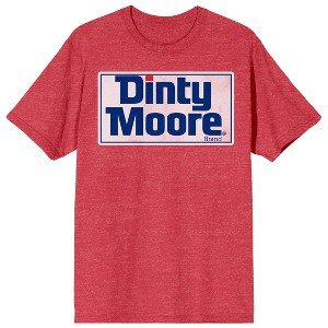 Dinty Moore Logo Women's Red Heather T-Shirt - 1 of 3