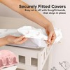 LISM 2-Pack 100% Cotton Changing Pad Covers Diaper Changing Pad Sheets - 2 of 4