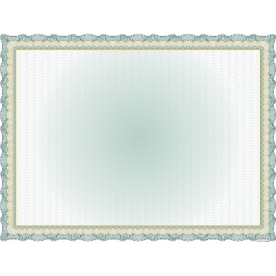 Great Papers! Metallic Blue Border Certificate, 8.5 x 11 , 25