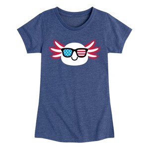 Girls' - Instant Message - American Sunglasses Axolotl Fitted Short Sleeve Graphic T-Shirt - 1 of 4