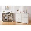VYNXARIA Bedroom dresser, 9 drawer long dresser with antique handles, wood chest of drawers for kids room, living room, entry and hallway - 3 of 4