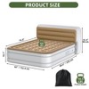 Queen Size Air Mattress with Headboard and Pump, 18in Blow Up Mattress Inflatable Bed for Home & Visitors - 2 of 4