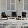 WestinTrends Avalon Outdoor Patio HDPE Loveseat Sofa with Patio Cushions - 2 of 4