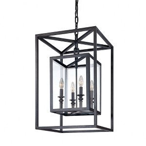 Troy Lighting Morgan 4 - Light Pendant in  Deep Bronze Clear Shade - 1 of 1