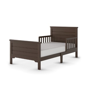 Child Craft Woodland Flat Top Toddler Bed for Kids with Guard Rails, Low to Ground Design, Made of Pinewood, Clean Lines Match Any Décor - 1 of 4