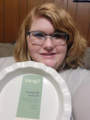 WHT 9 Ruffle Pie Dish main image 1