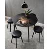 Simple Chair Vanity Chair Dining Bench Barrel Chairs Vanity Stool Chair Roman Chair Upholstered Dining Bench Circle Chair - 2 of 4