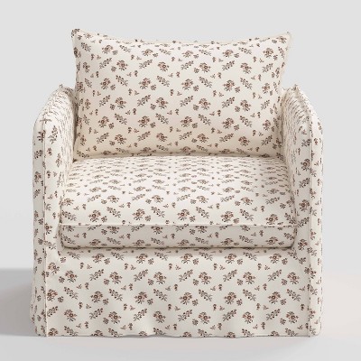 Berea Slouchy Lounge Chair with French Seams Ditsy Floral - Threshold™