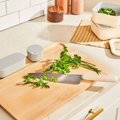 Large Birch Wood Cutting Board with Recessed Handle