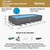 Bestway APX 365 24' x 12' x 52" Rectangular Above Ground Swimming Pool Outdoor Framed Pool, with Sand Filter Pump, Ladder, Cover, and Repair Patch - 3 of 4